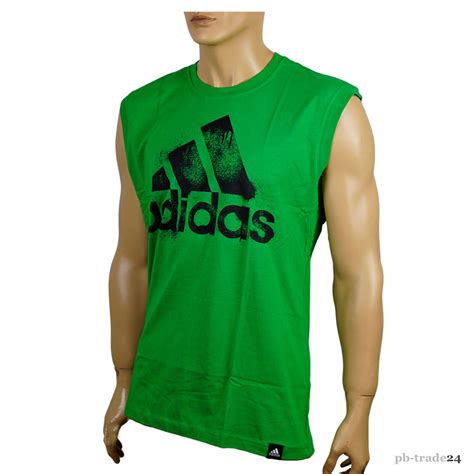 adidas muskelshirt grün|Grüne T.